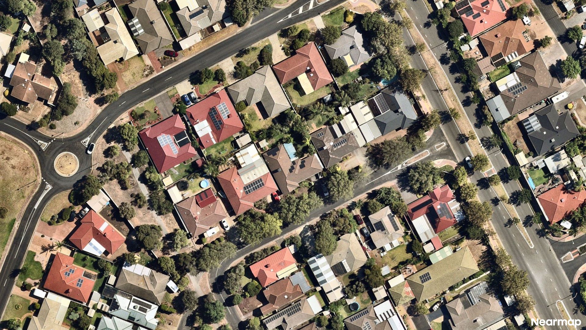 Vertical aerial view