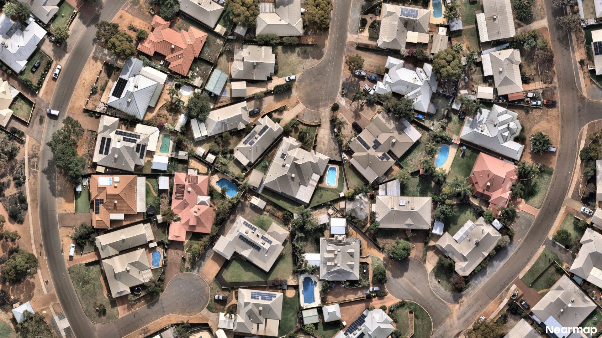Vertical aerial view