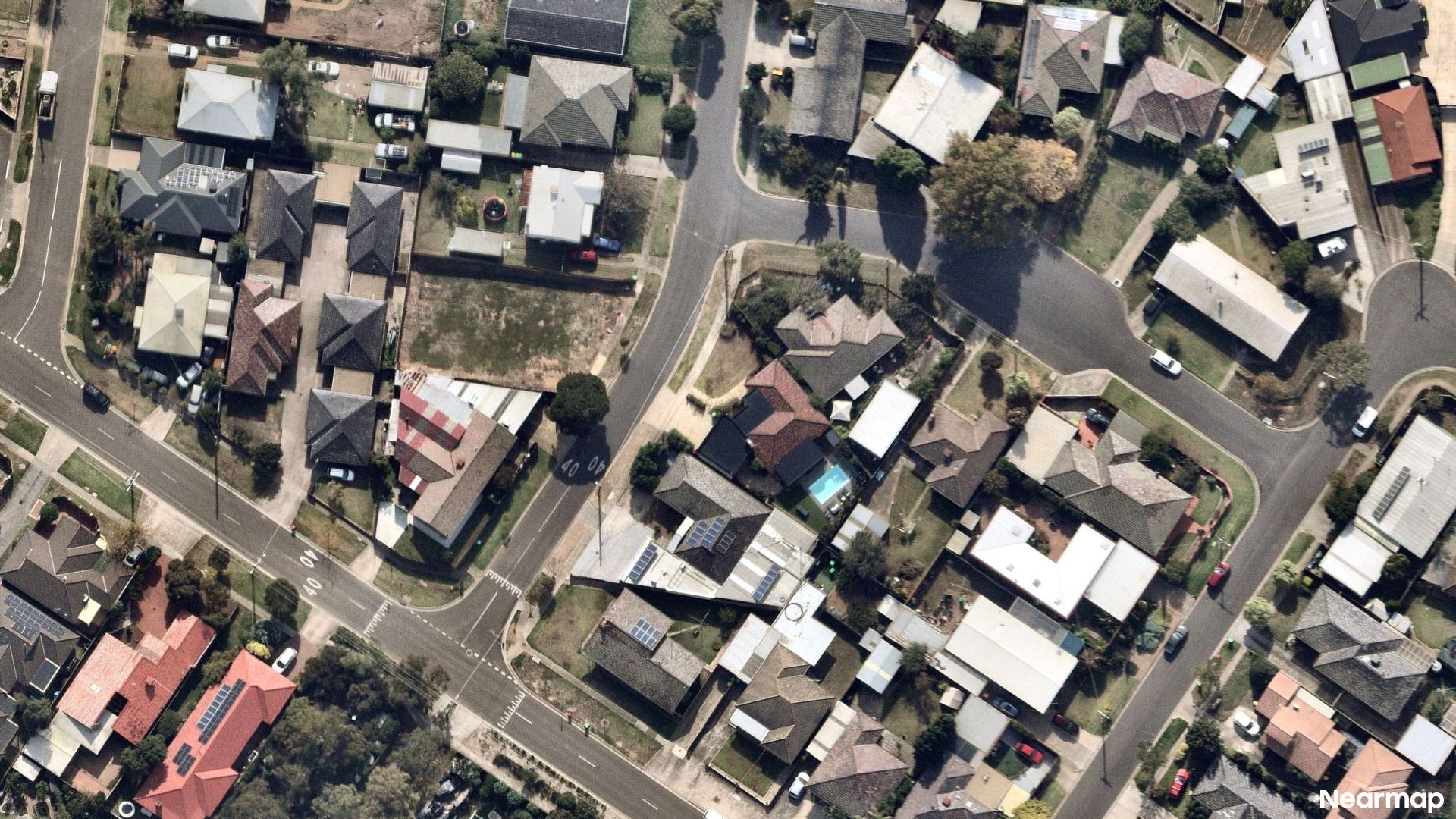 Vertical aerial view