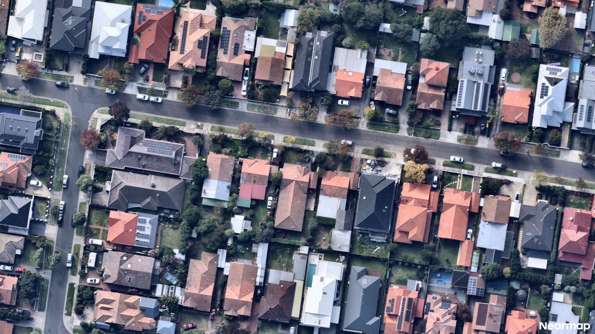 Vertical aerial view