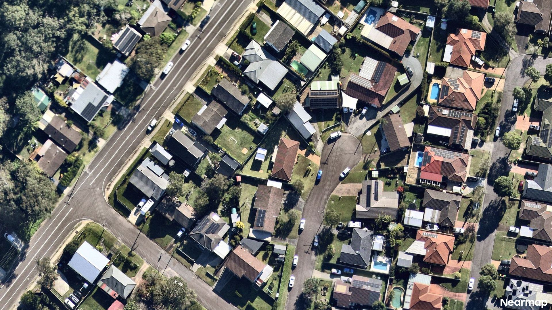 Vertical aerial view