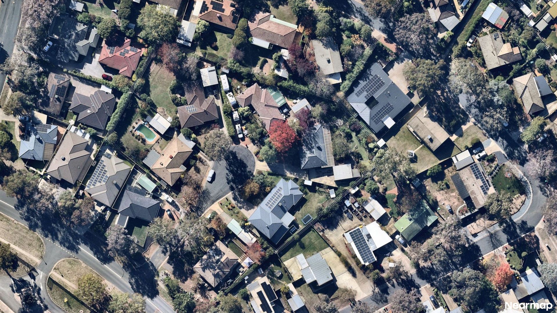 Vertical aerial view