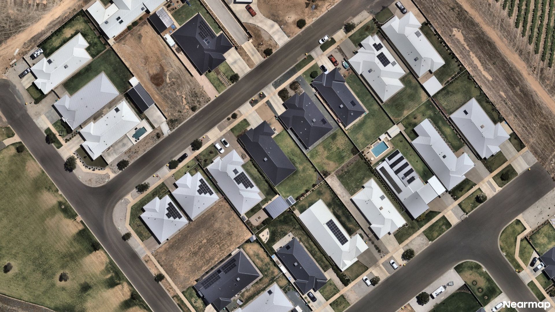 Vertical aerial view