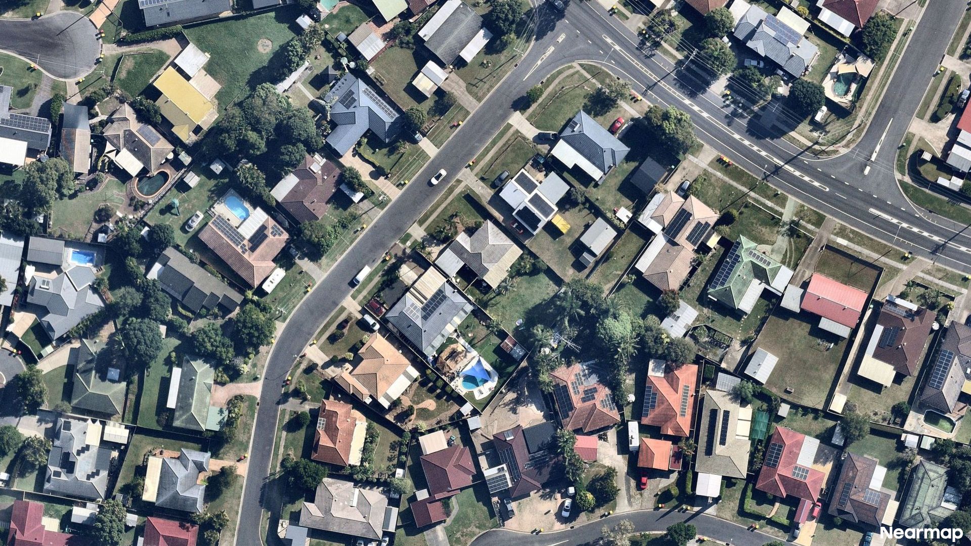 Vertical aerial view