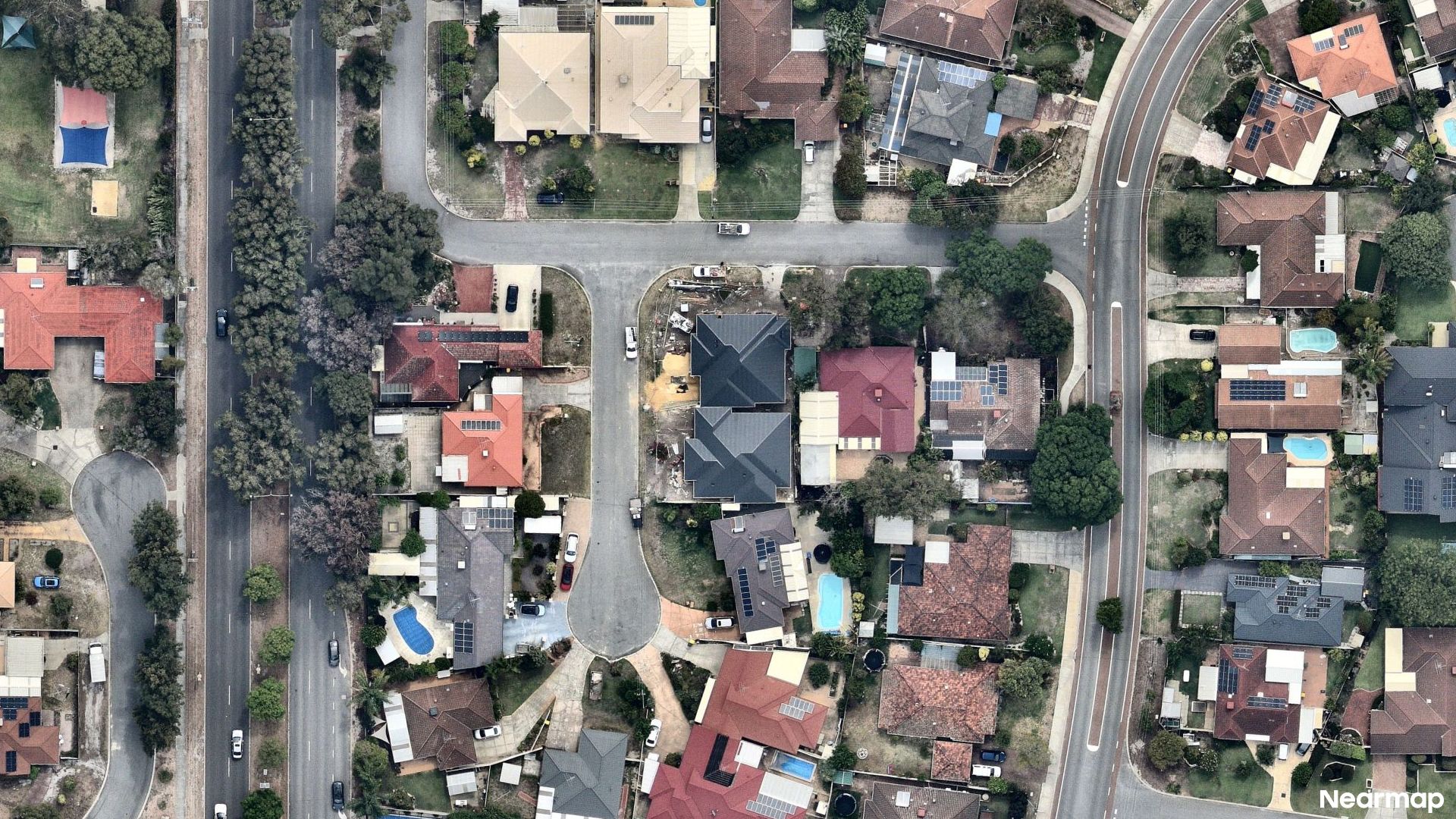 Vertical aerial view