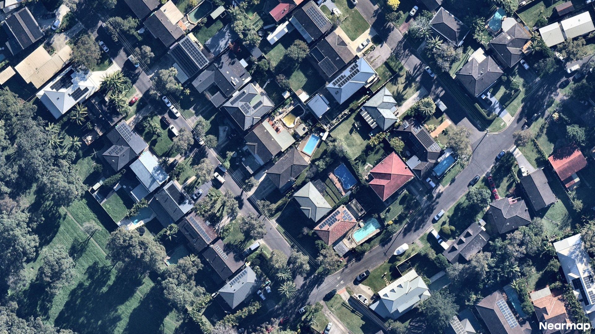 Vertical aerial view