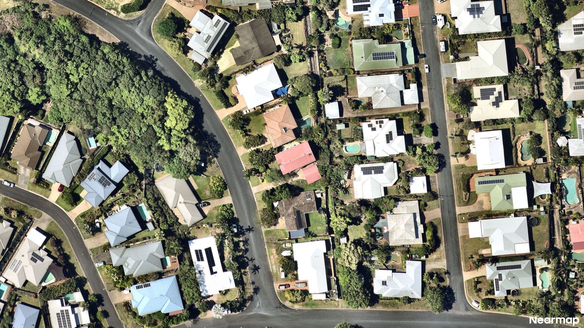 Vertical aerial view