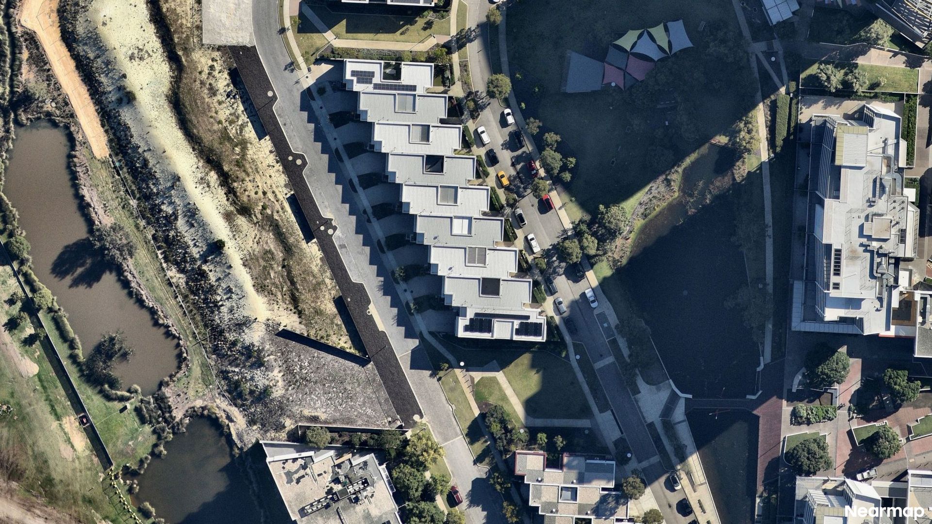 Vertical aerial view