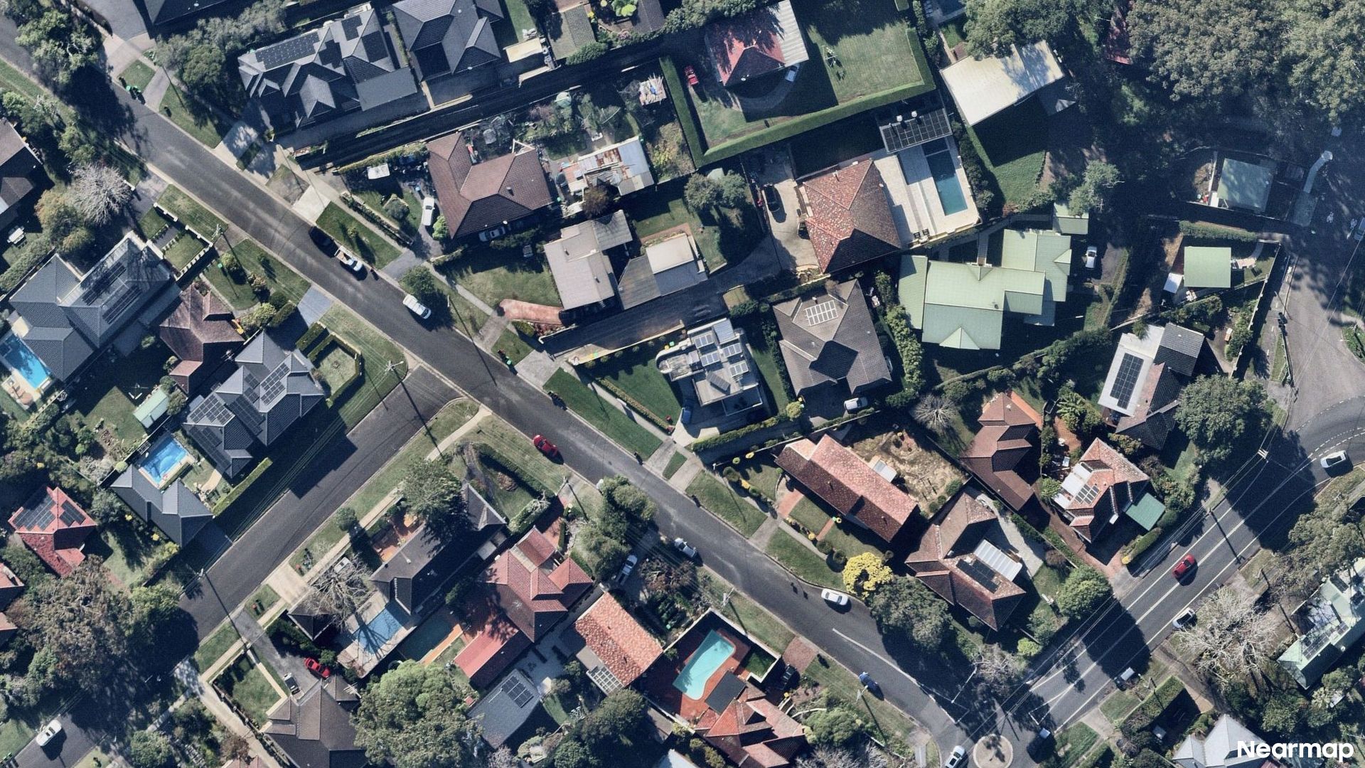 Vertical aerial view