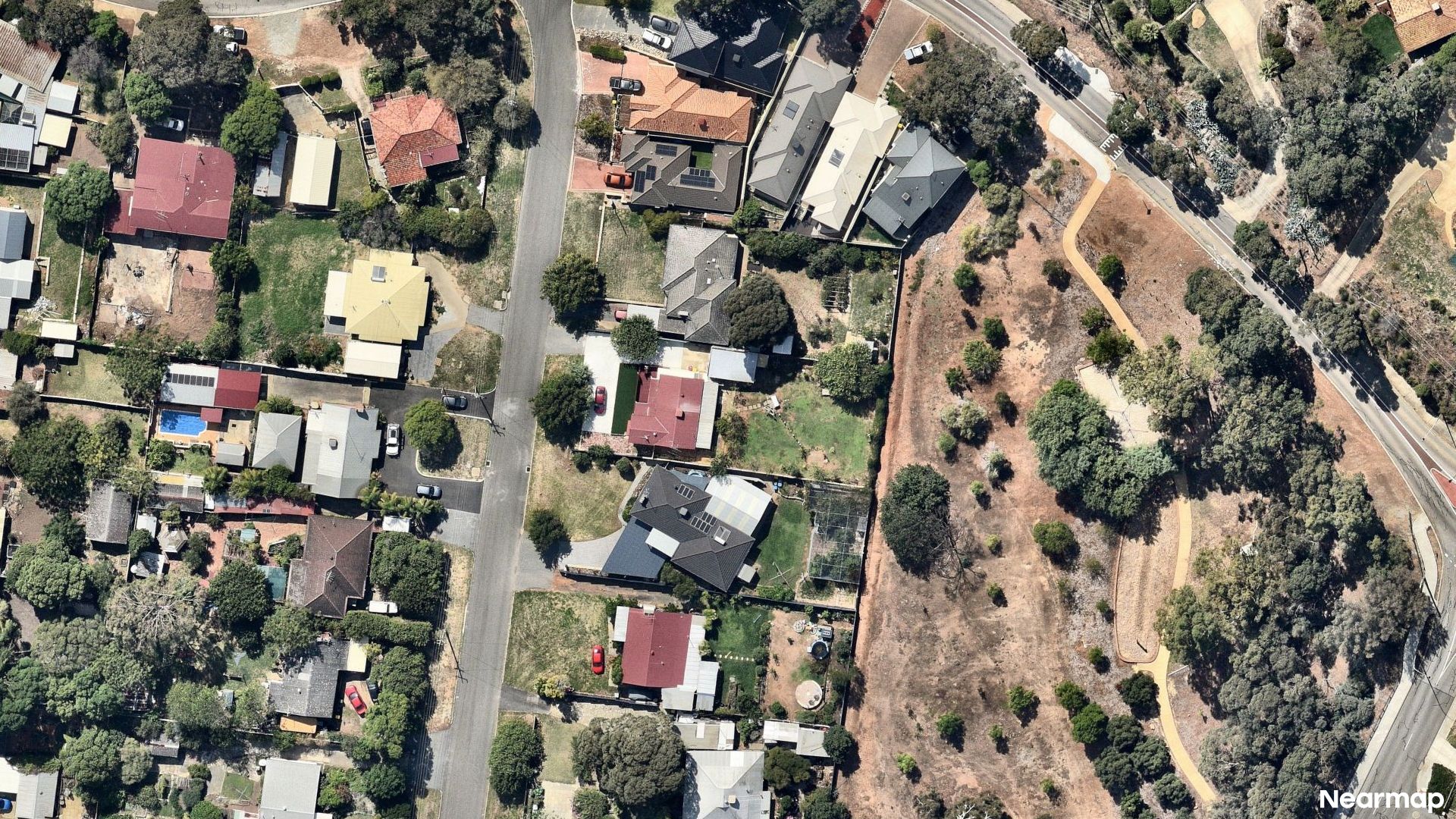 Vertical aerial view