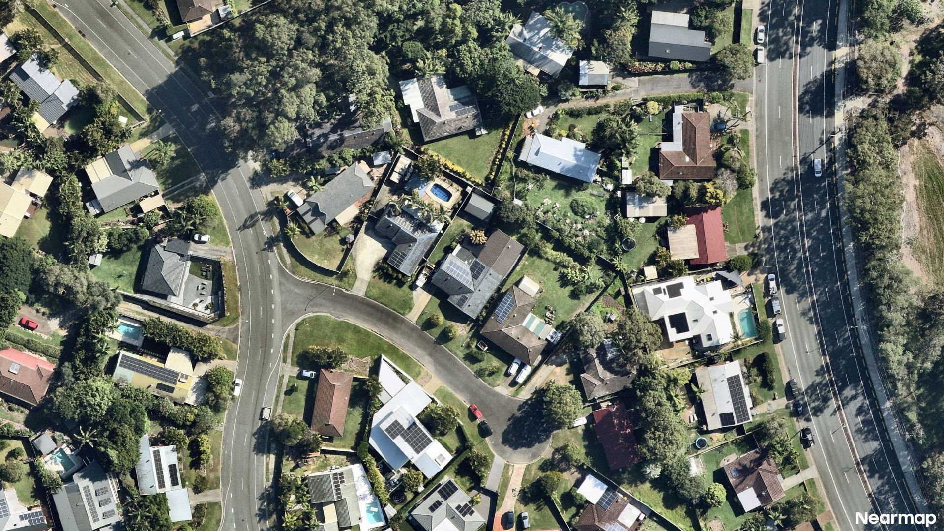 Vertical aerial view
