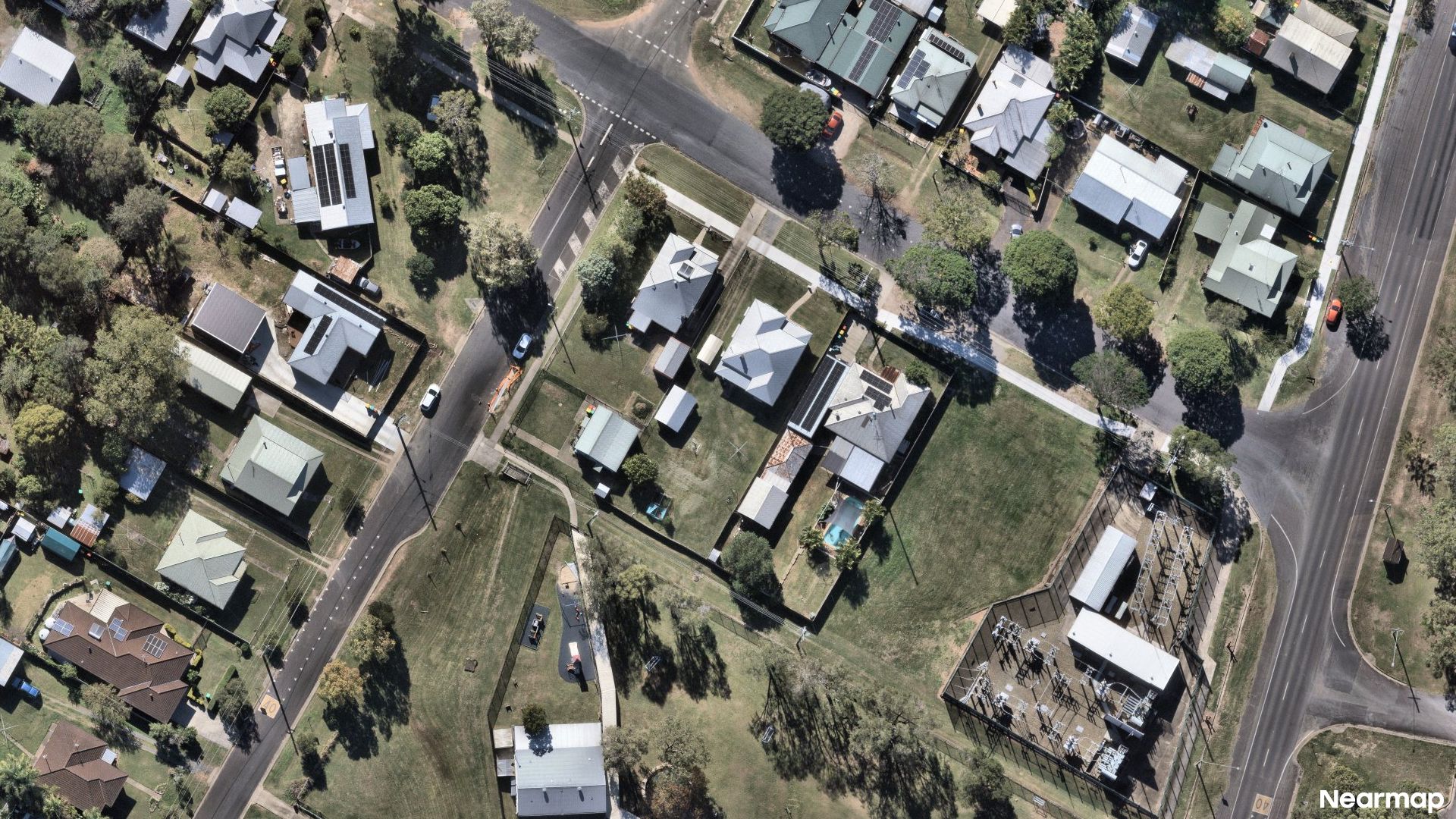 Vertical aerial view