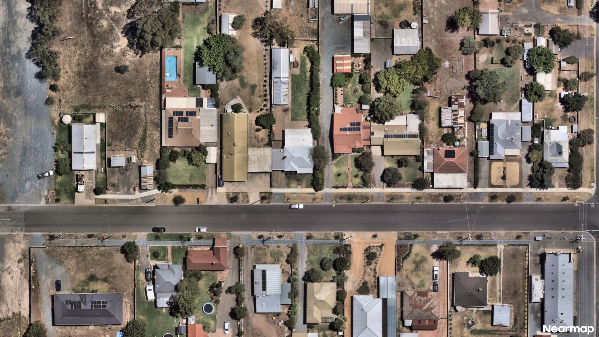 Vertical aerial view