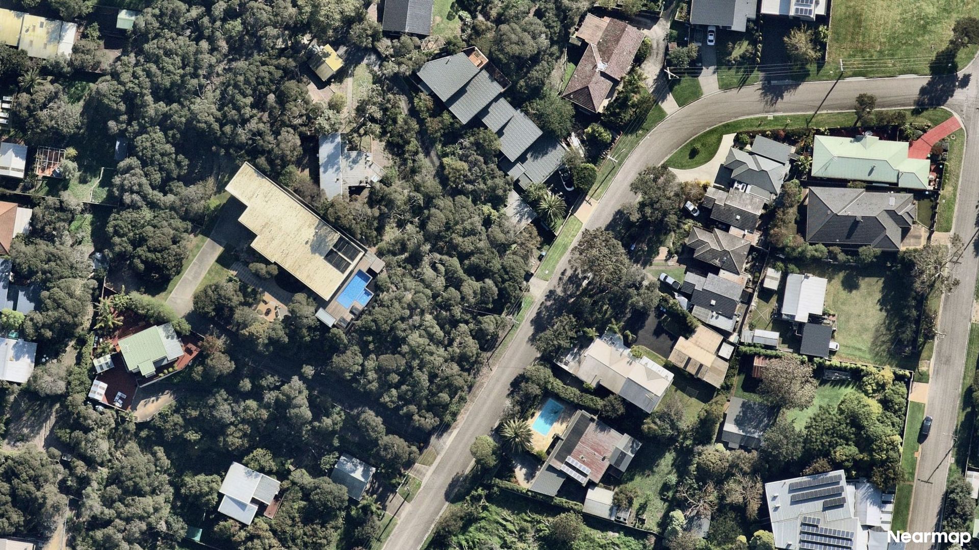 Vertical aerial view