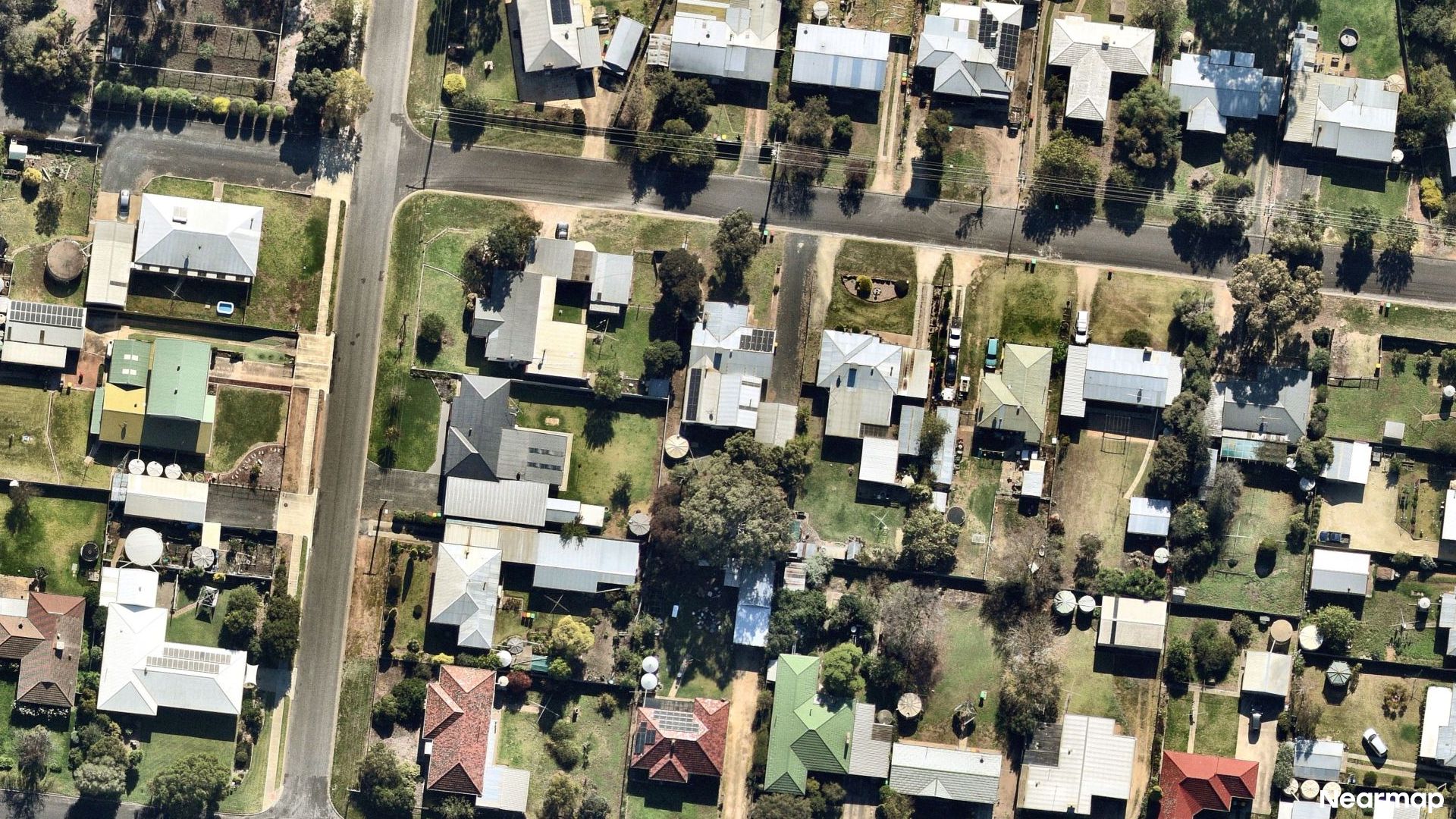 Vertical aerial view