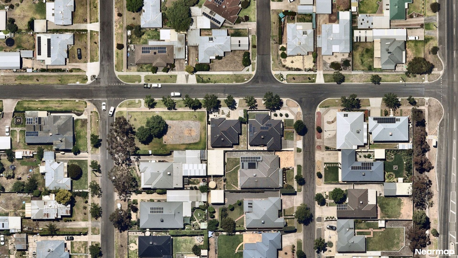 Vertical aerial view