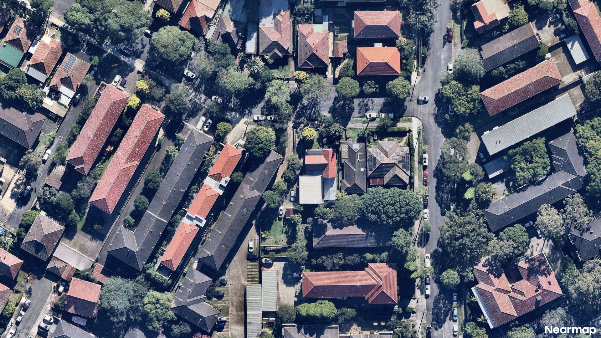Vertical aerial view