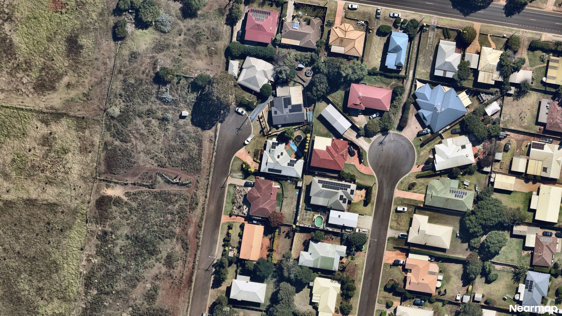 Vertical aerial view