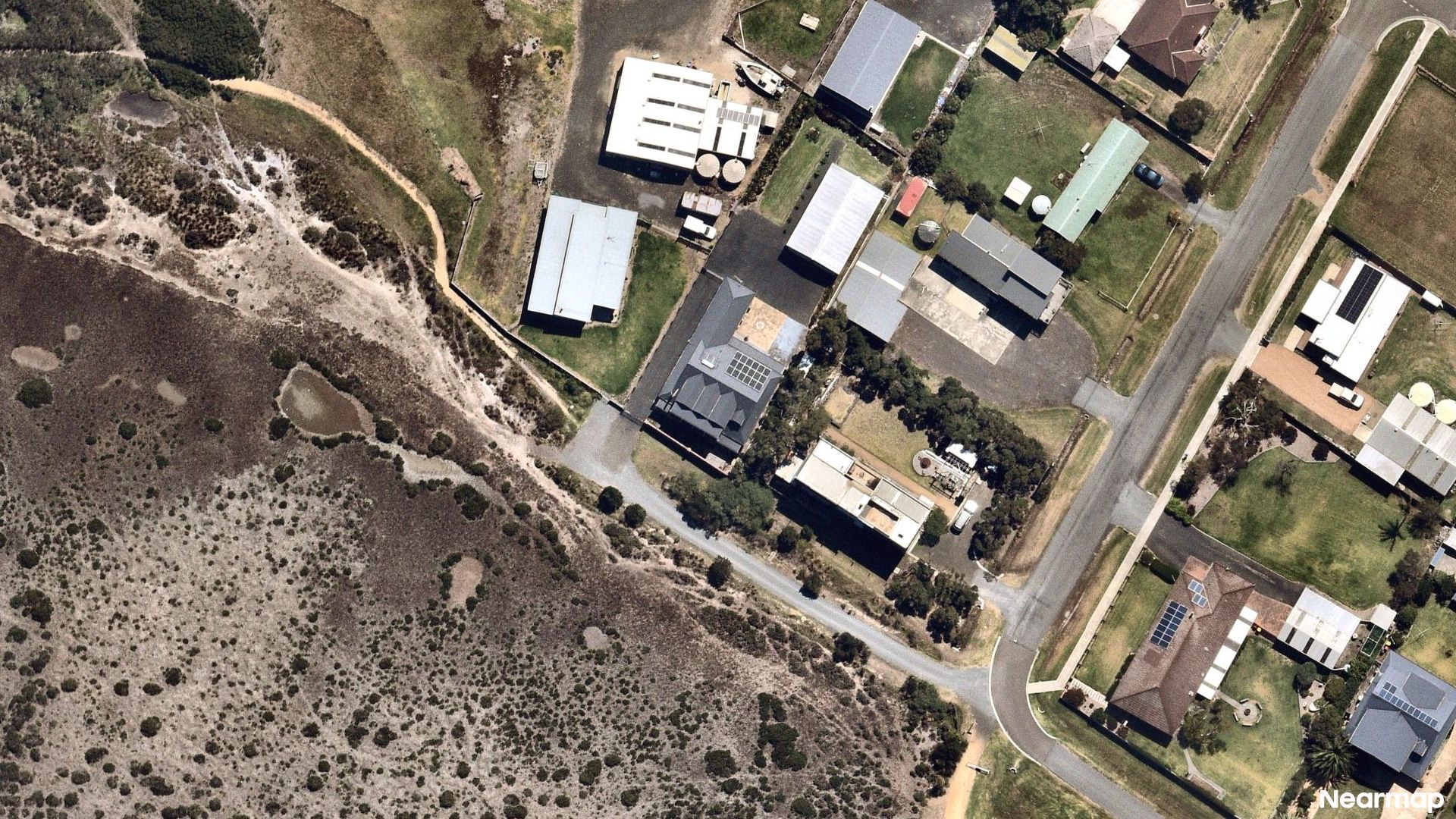 Vertical aerial view