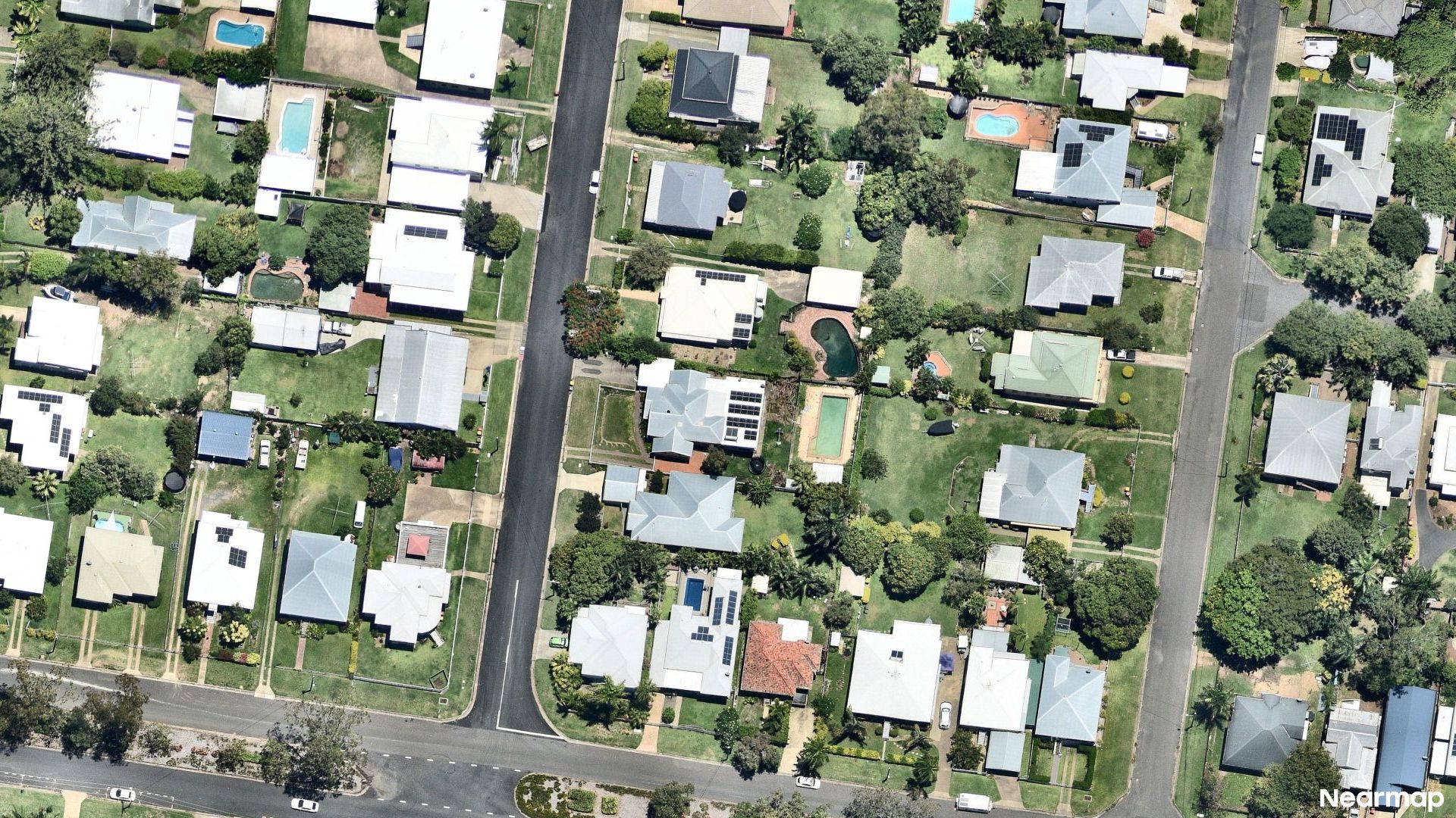Vertical aerial view