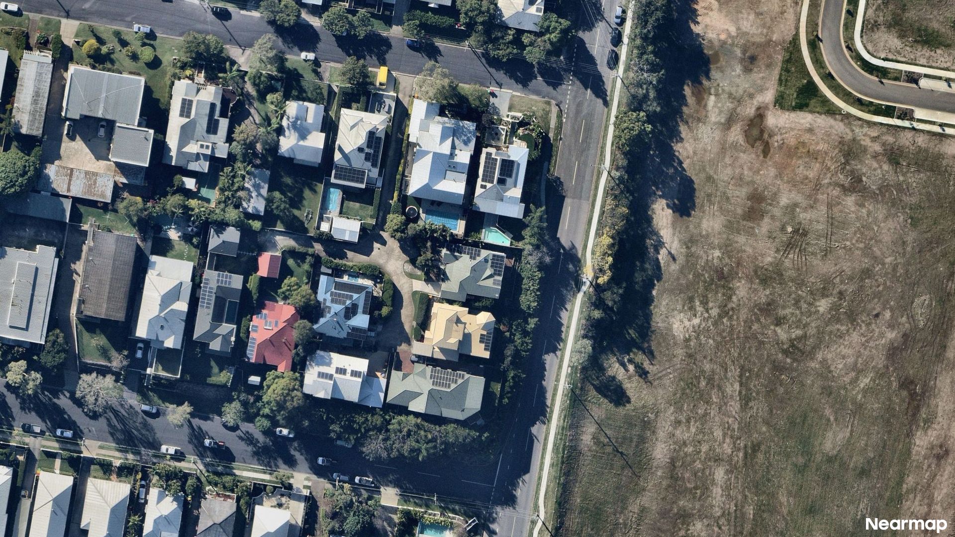 Vertical aerial view