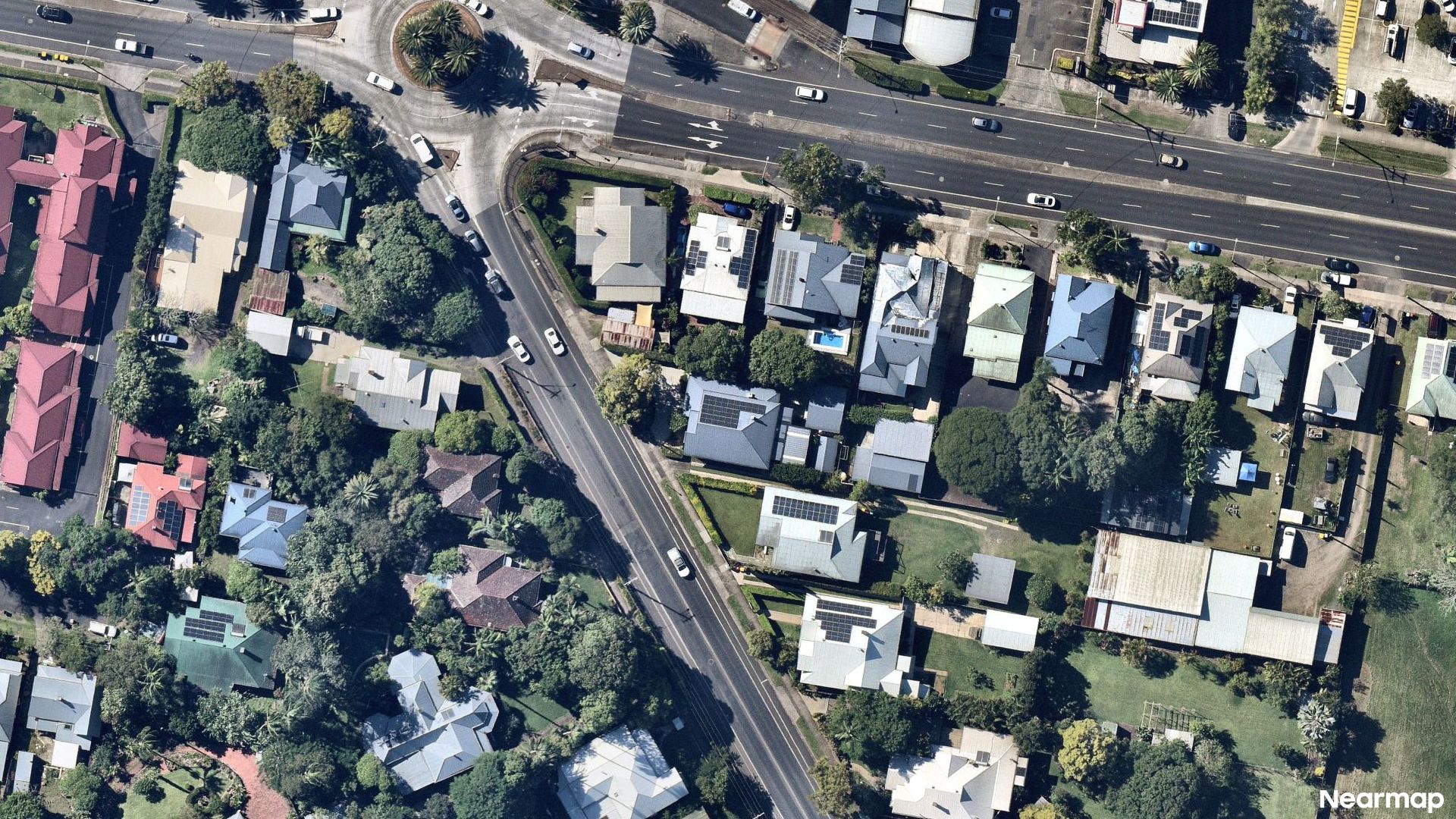 Vertical aerial view