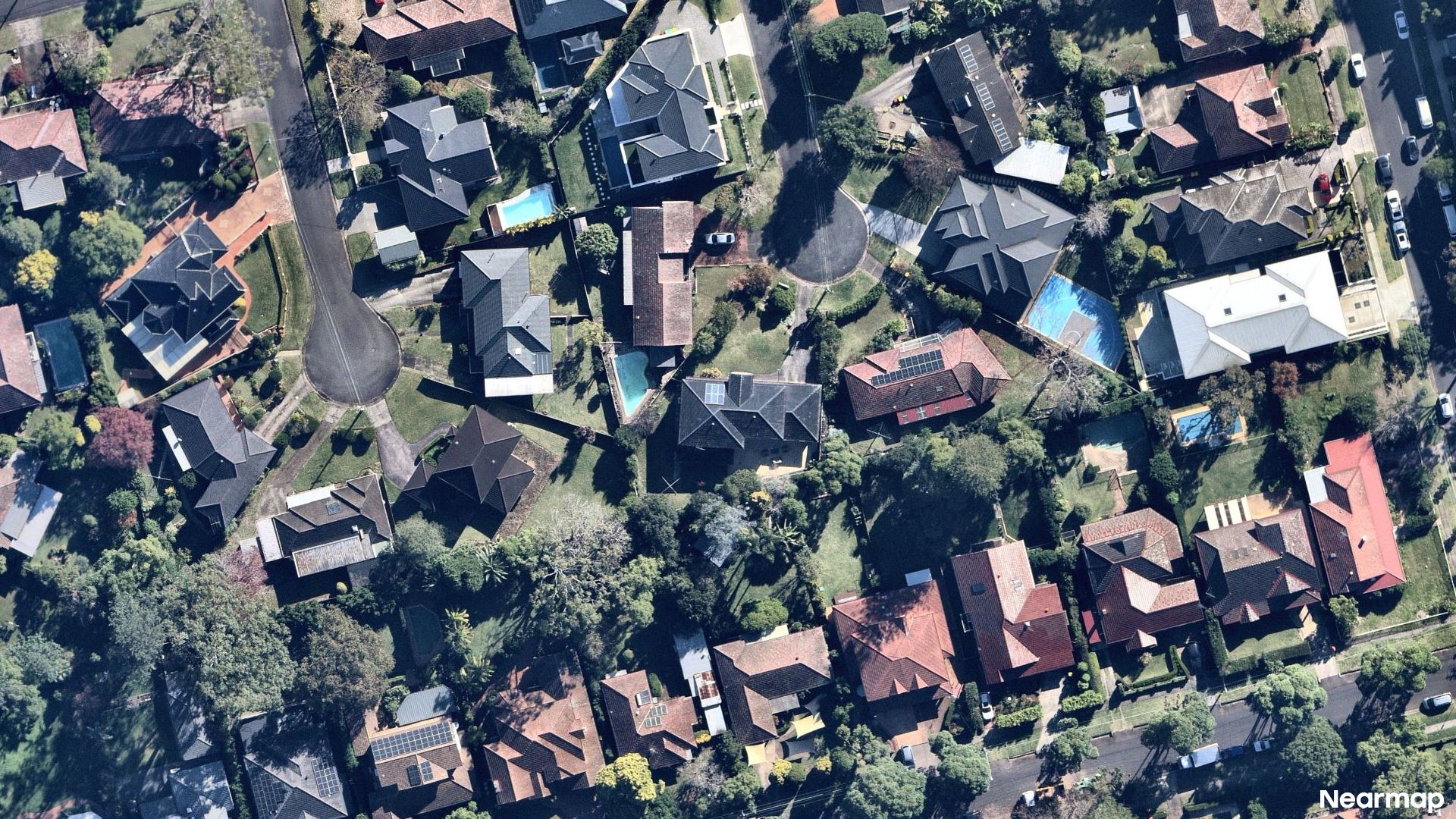 Vertical aerial view