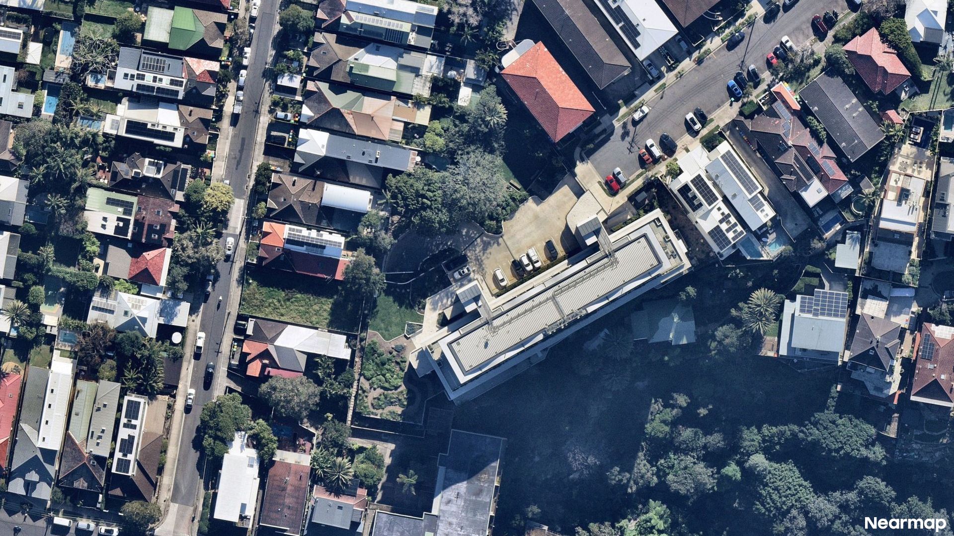 Vertical aerial view