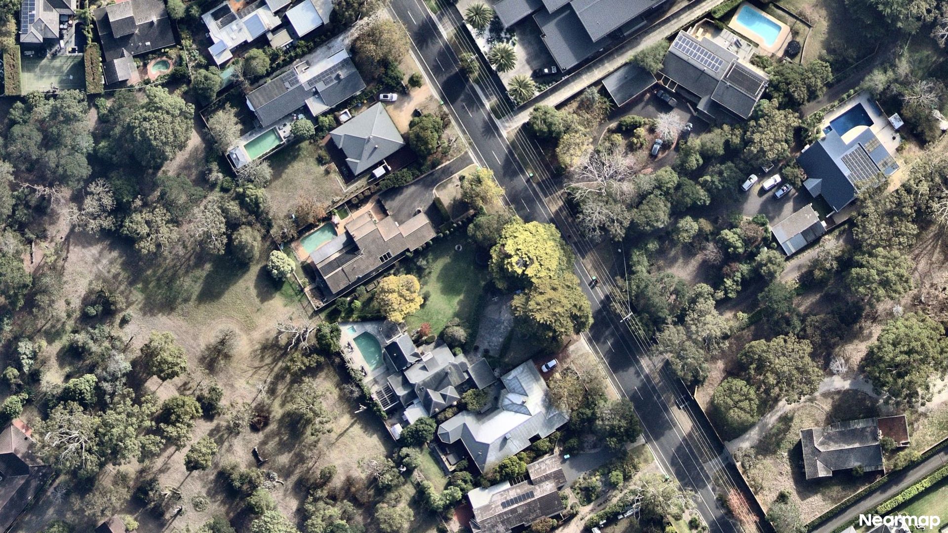 Vertical aerial view