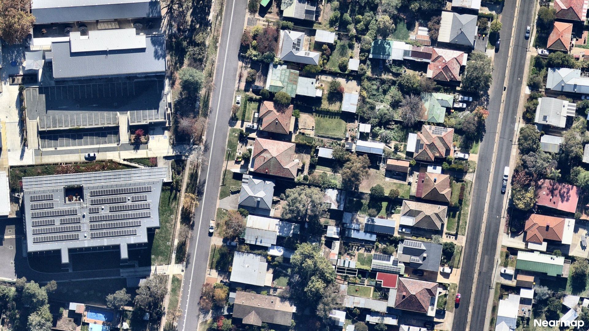 Vertical aerial view