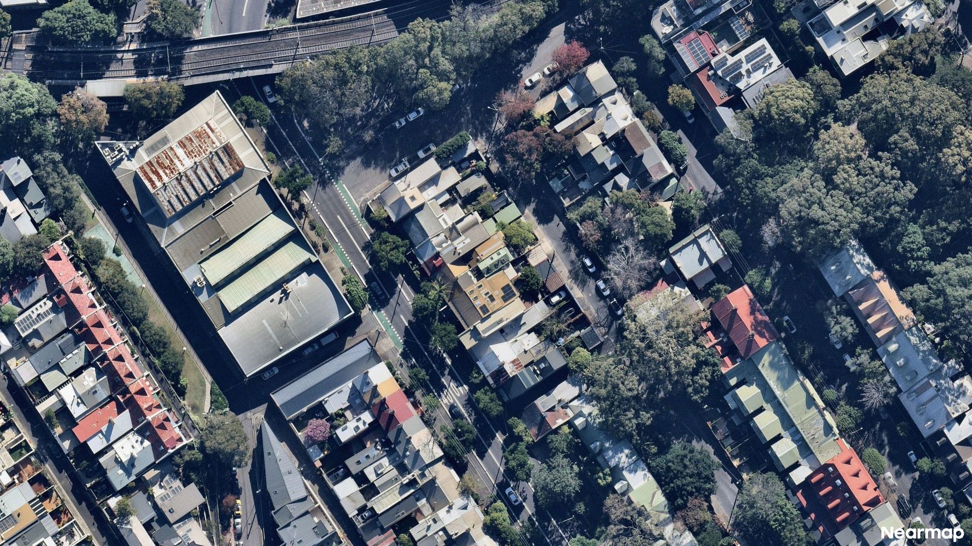 Vertical aerial view