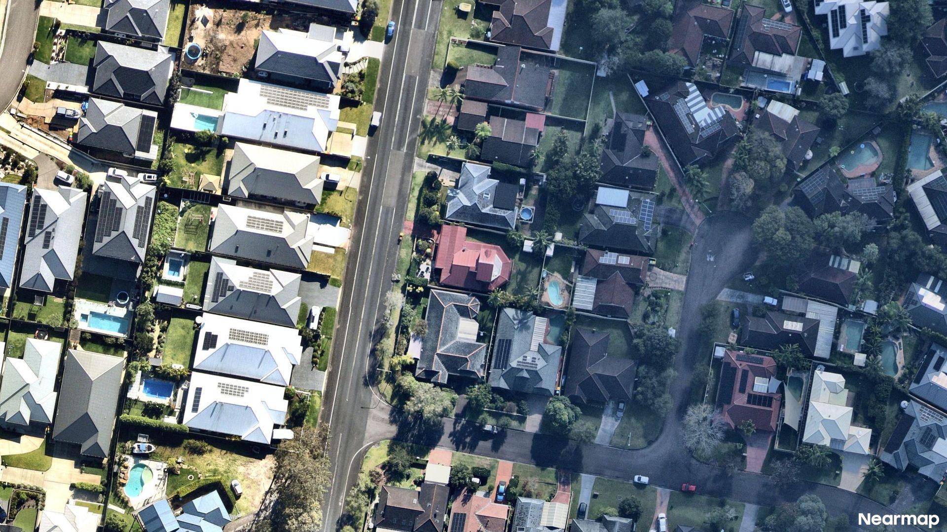 Vertical aerial view