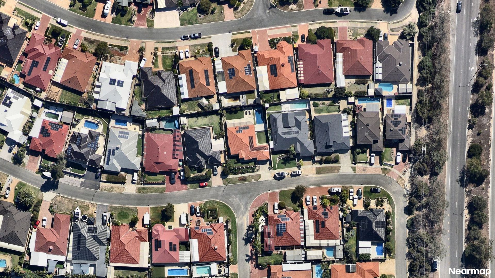Vertical aerial view