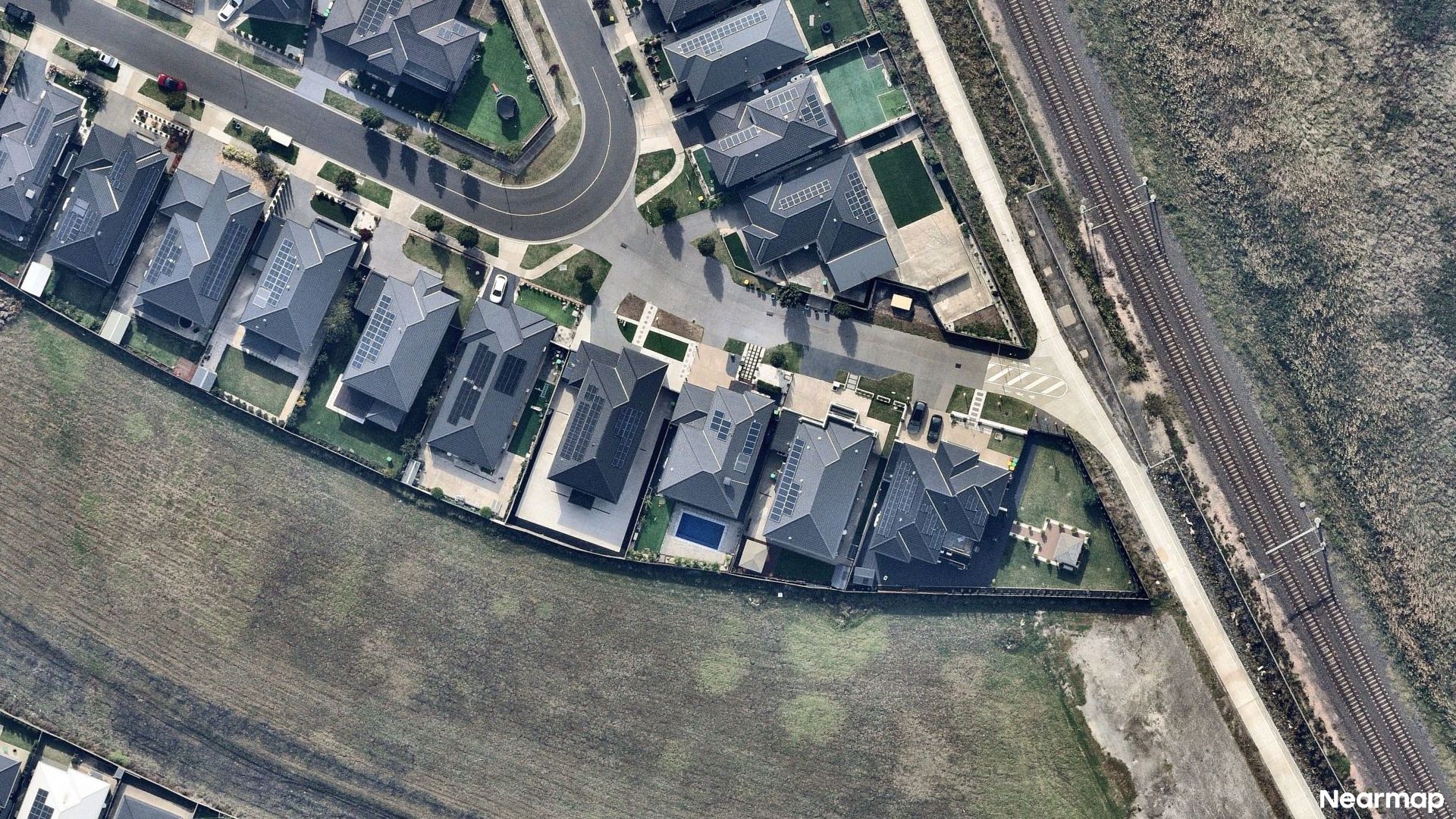 Vertical aerial view