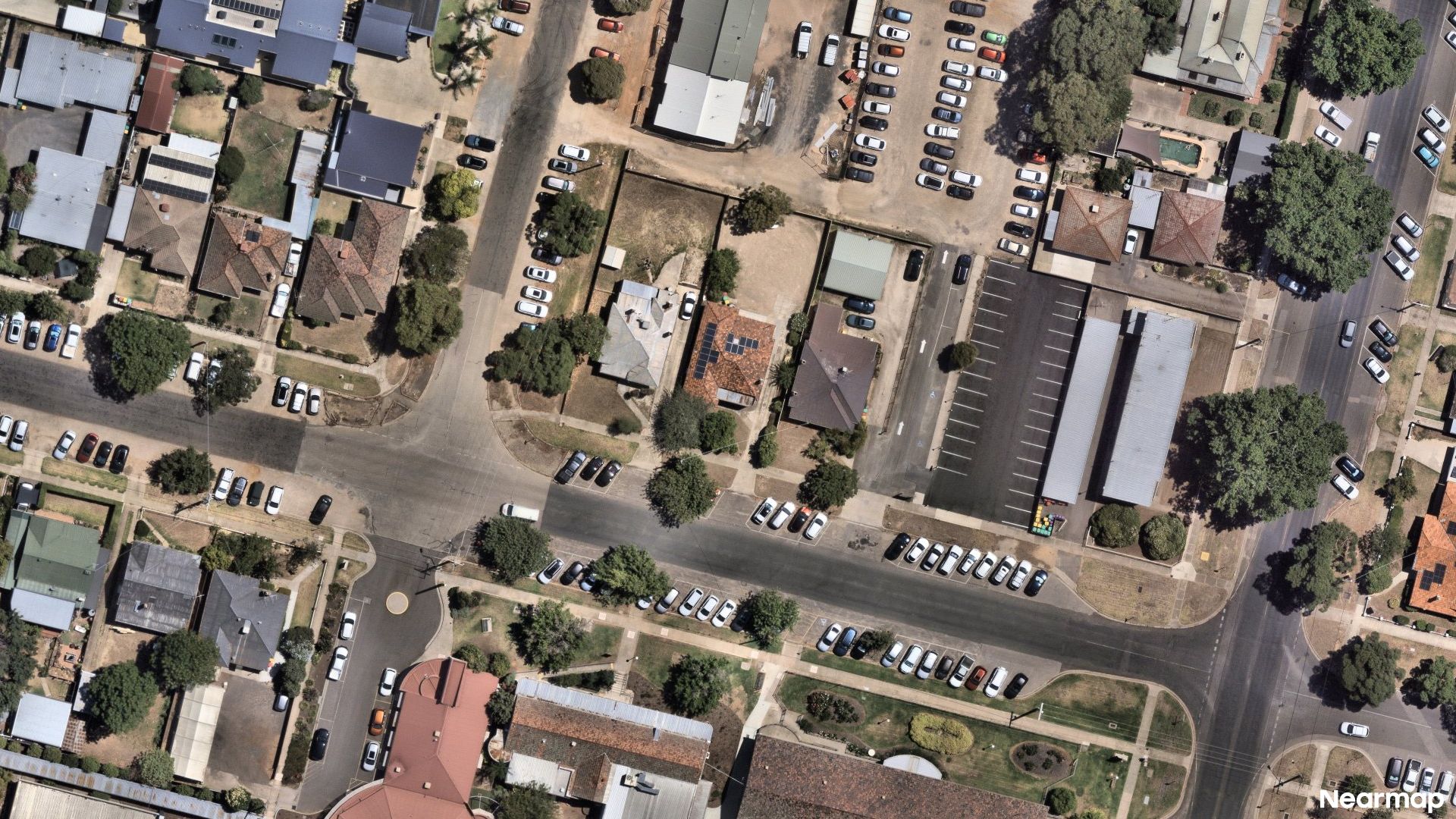 Vertical aerial view