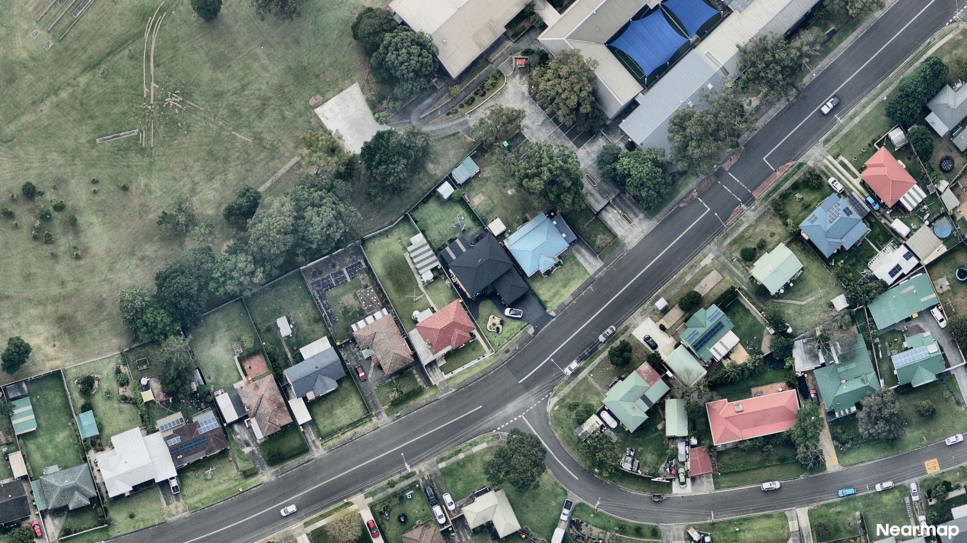 Vertical aerial view
