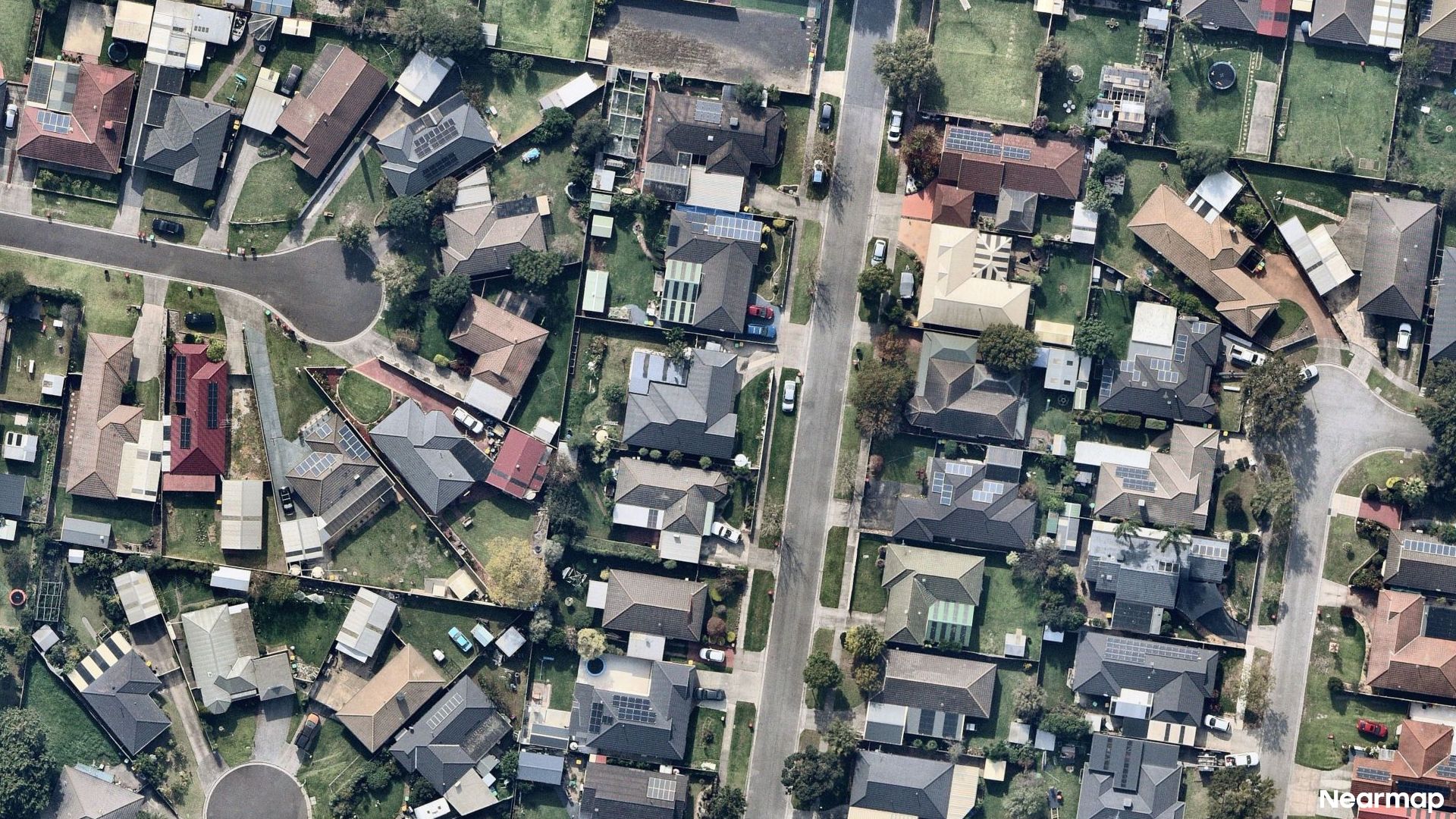 Vertical aerial view