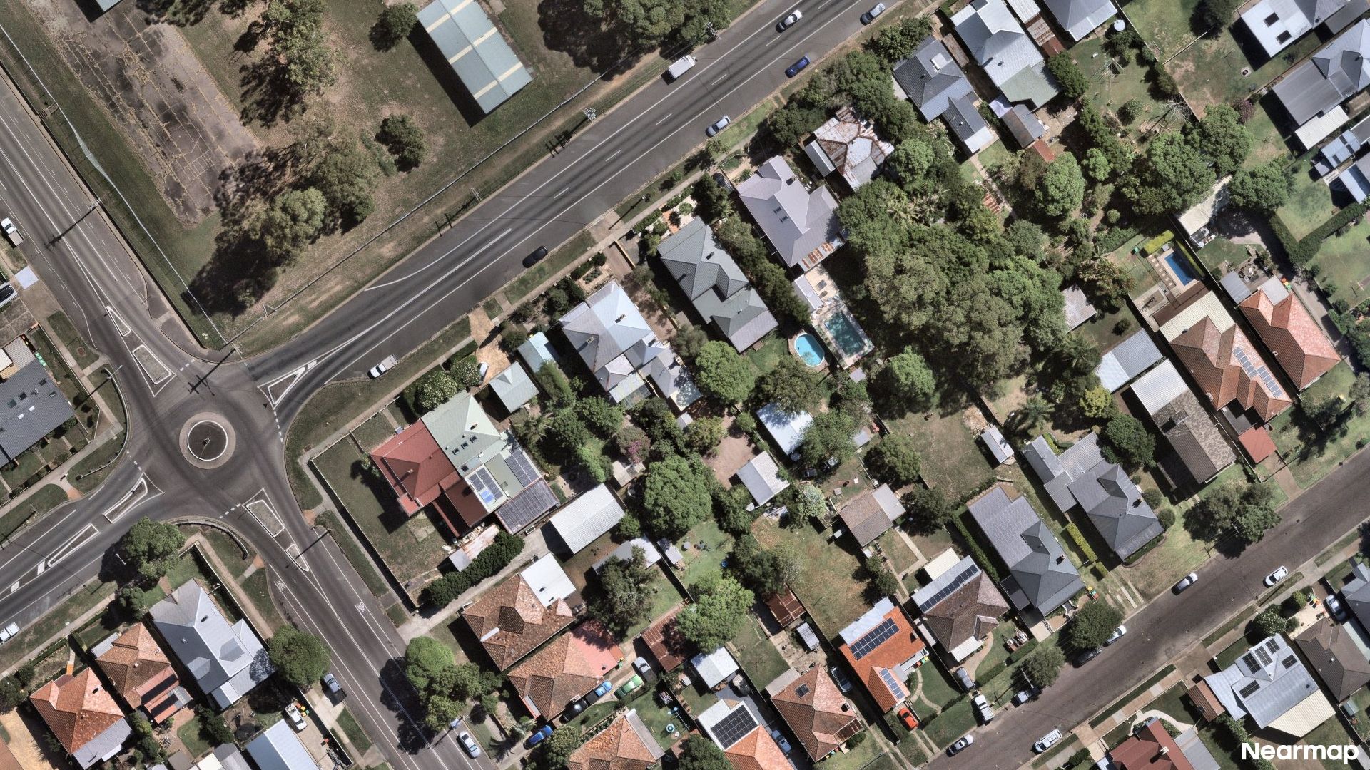 Vertical aerial view
