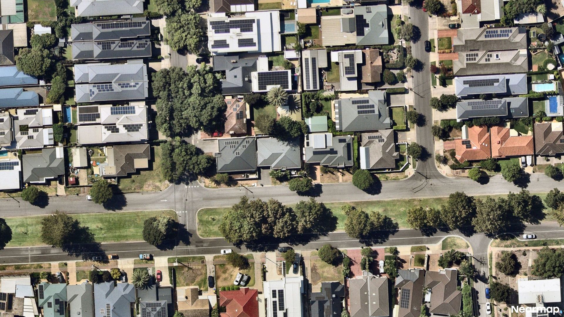 Vertical aerial view