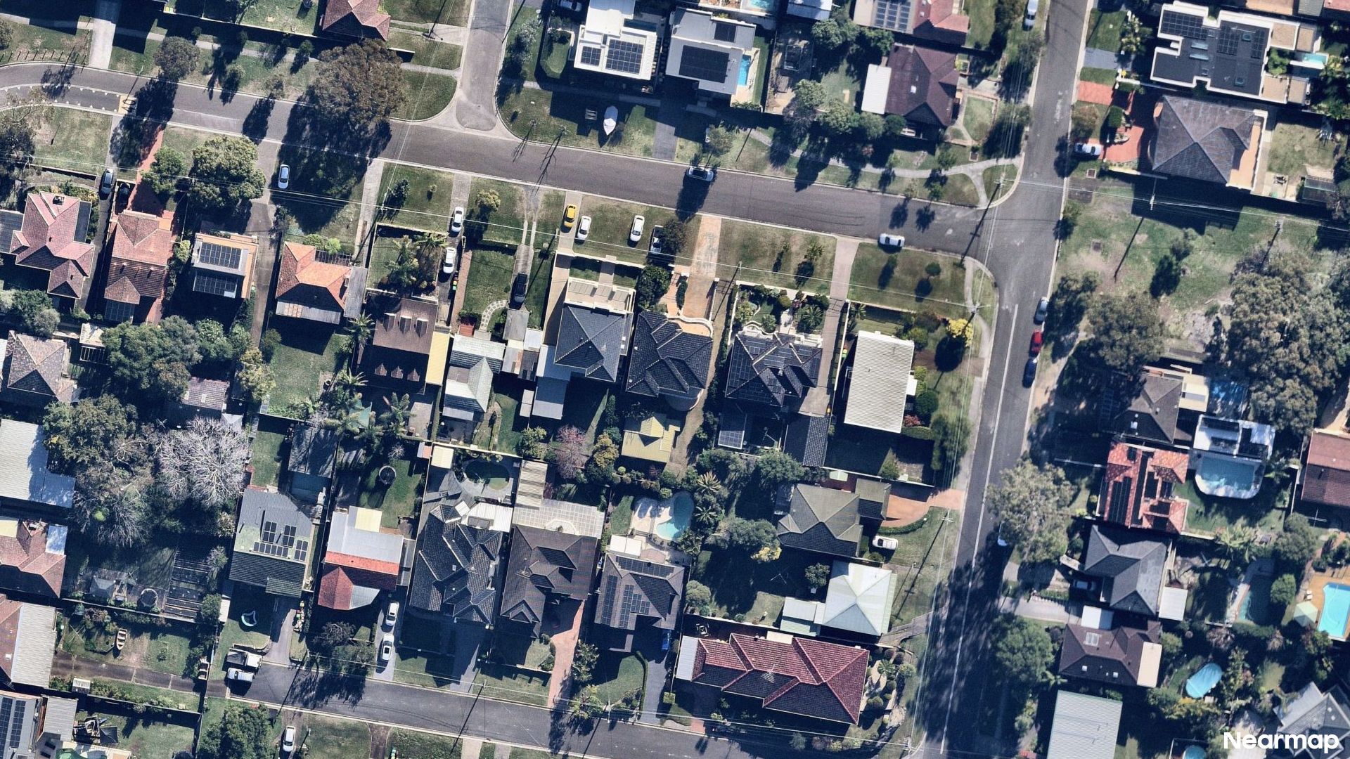 Vertical aerial view