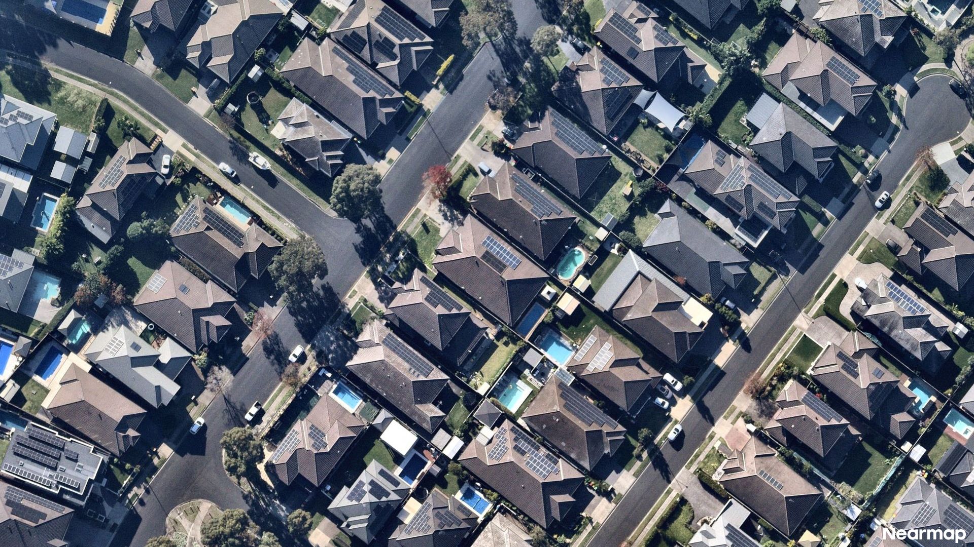 Vertical aerial view