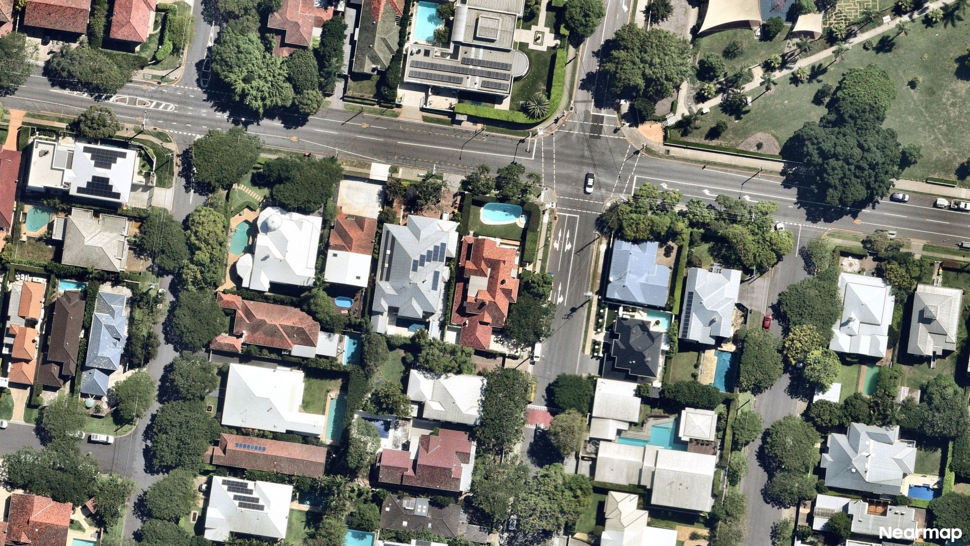 Vertical aerial view