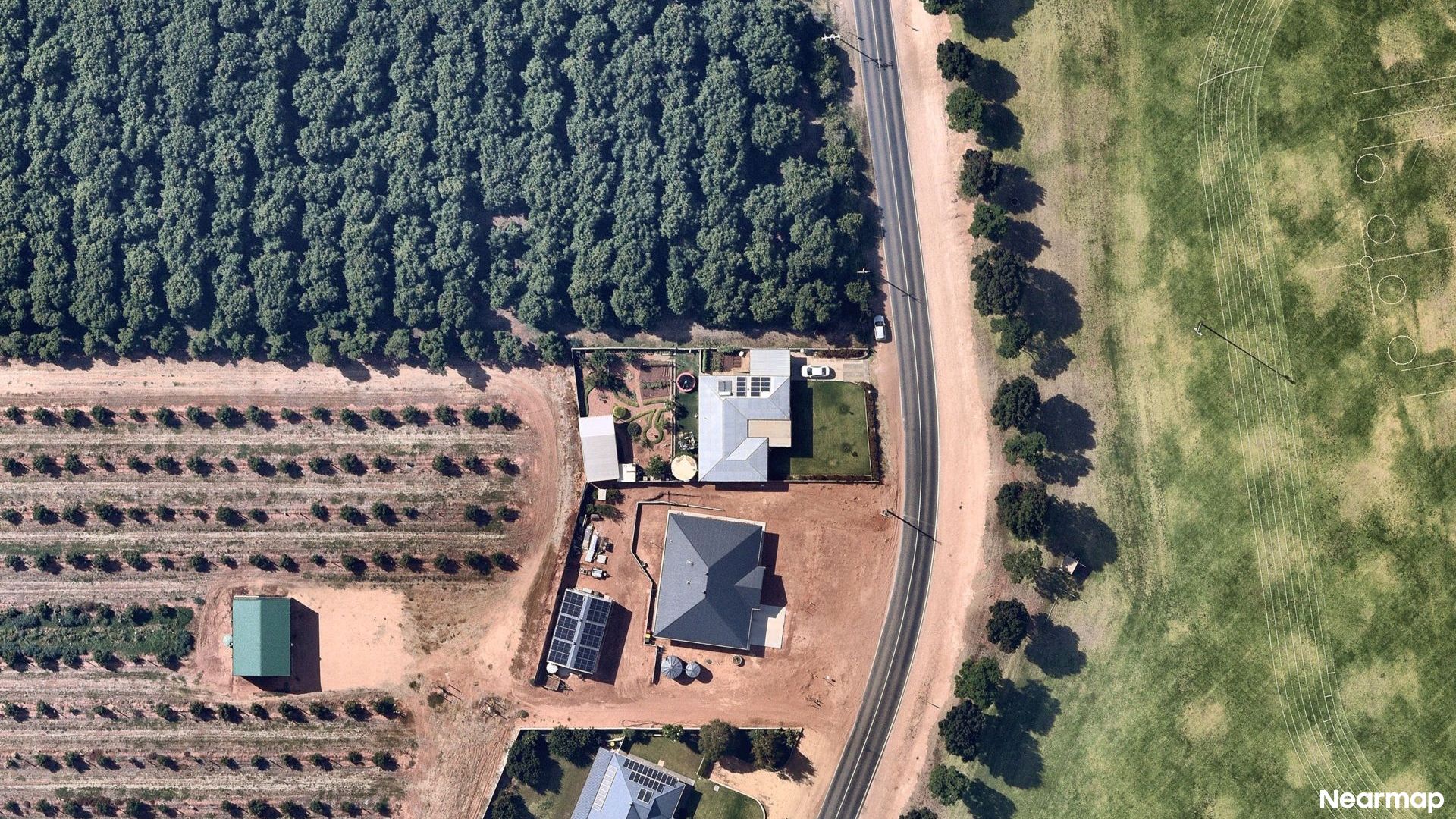 Vertical aerial view