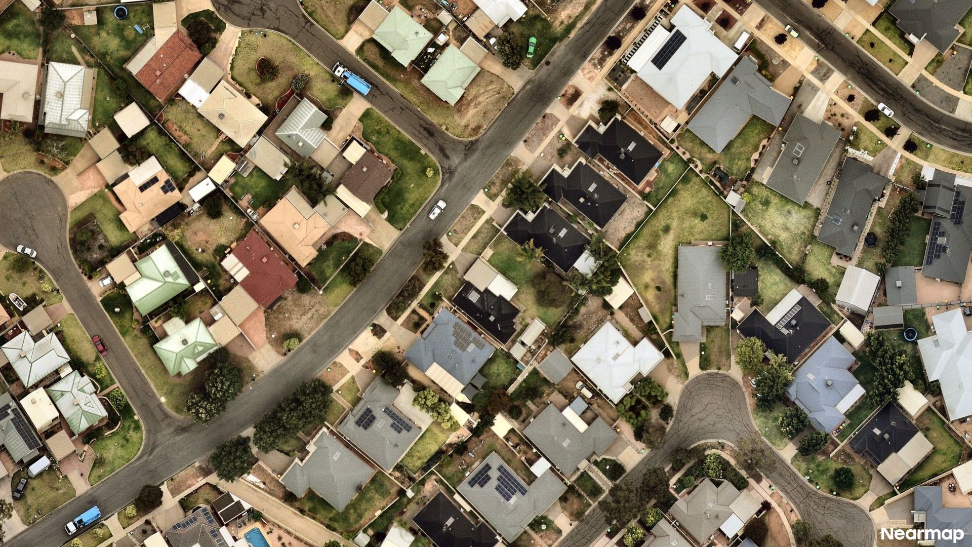 Vertical aerial view