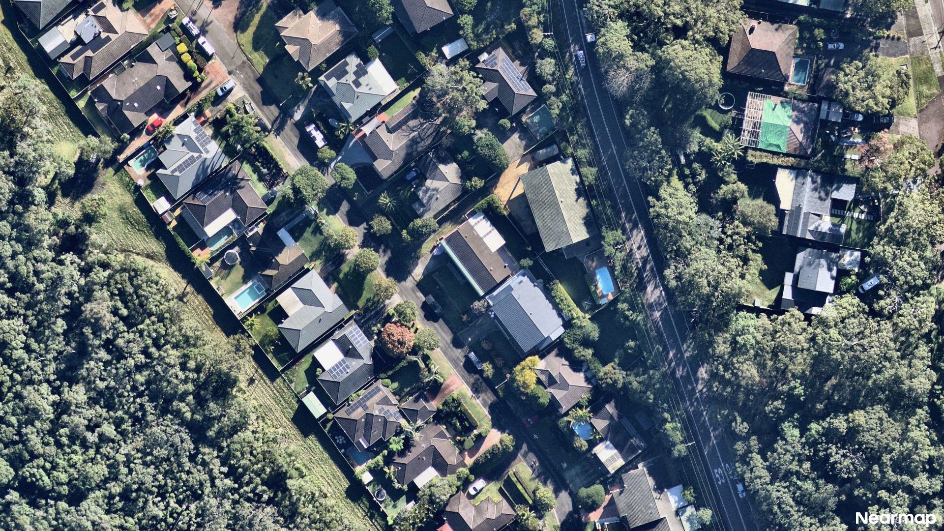 Vertical aerial view