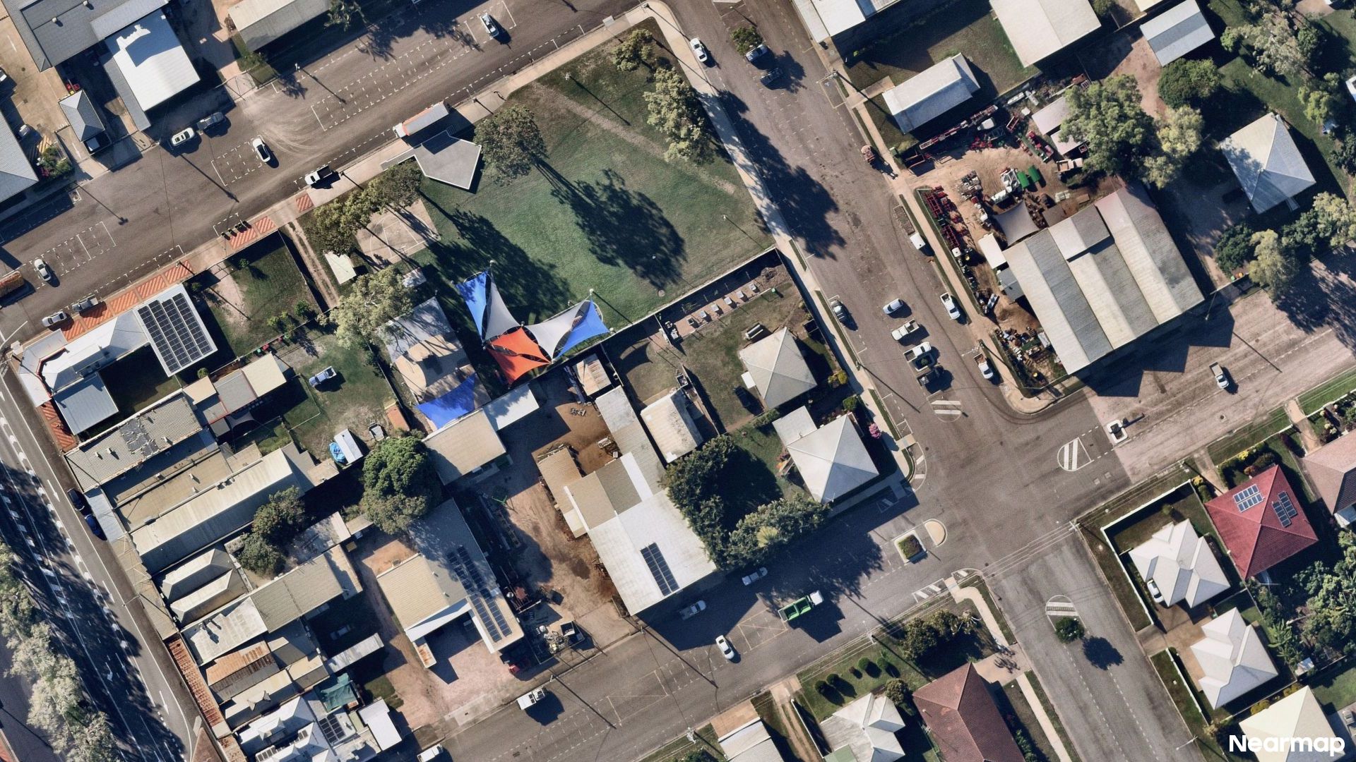 Vertical aerial view