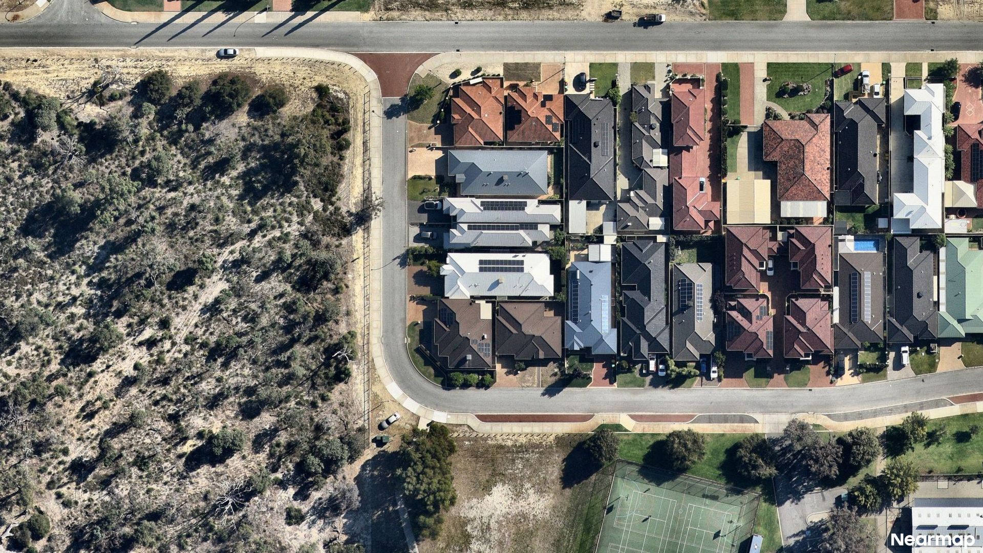 Vertical aerial view