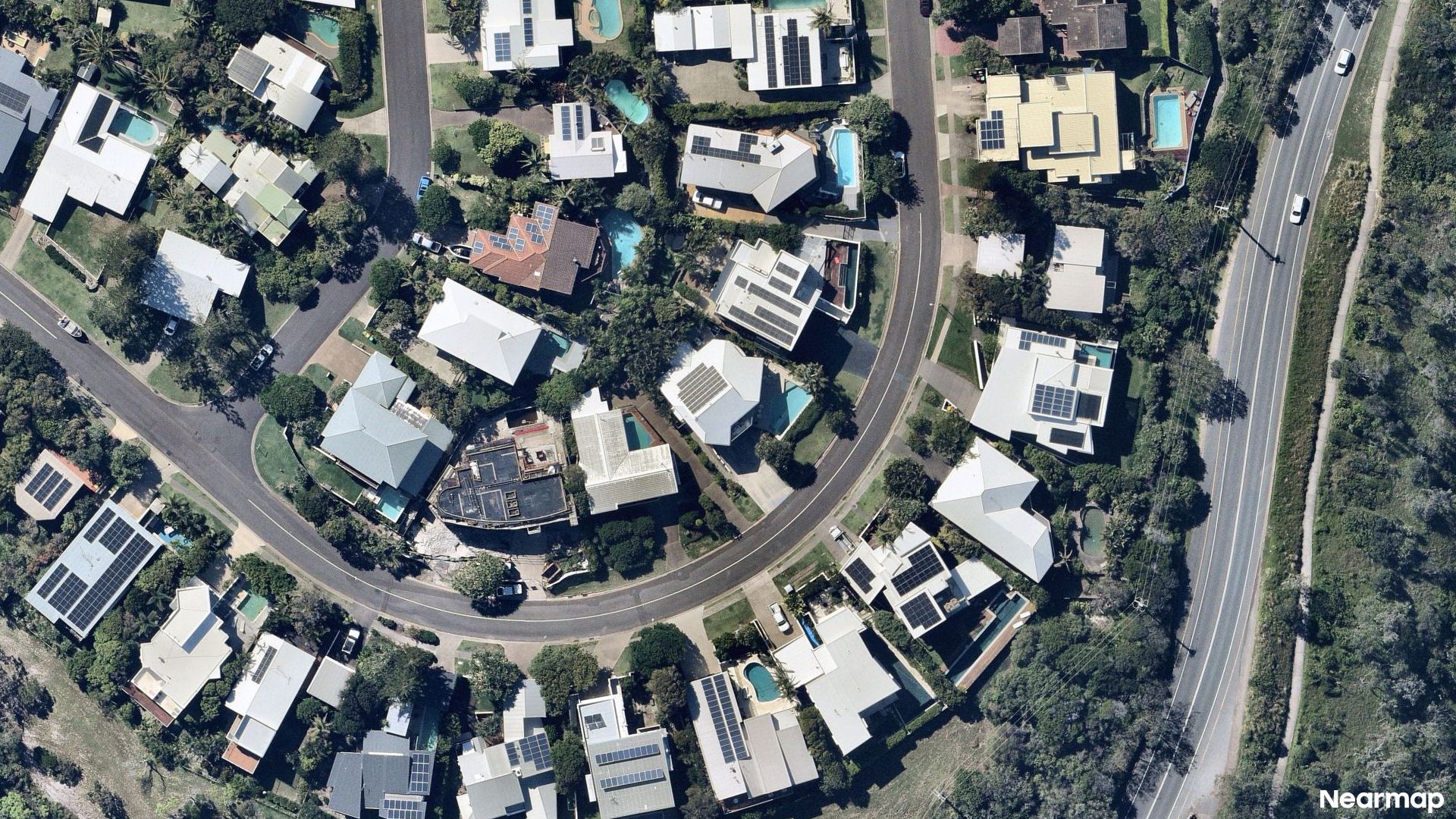 Vertical aerial view