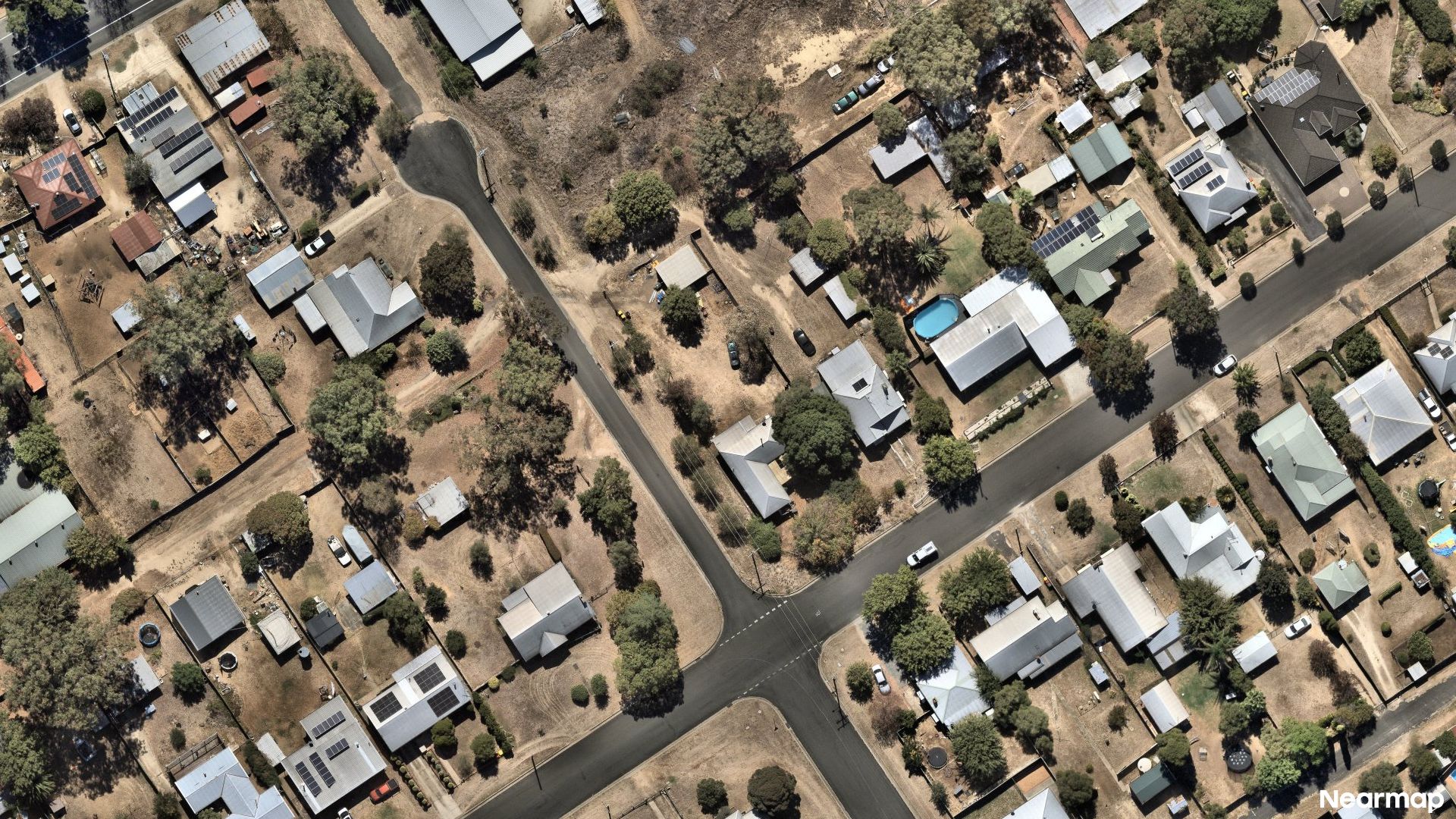 Vertical aerial view