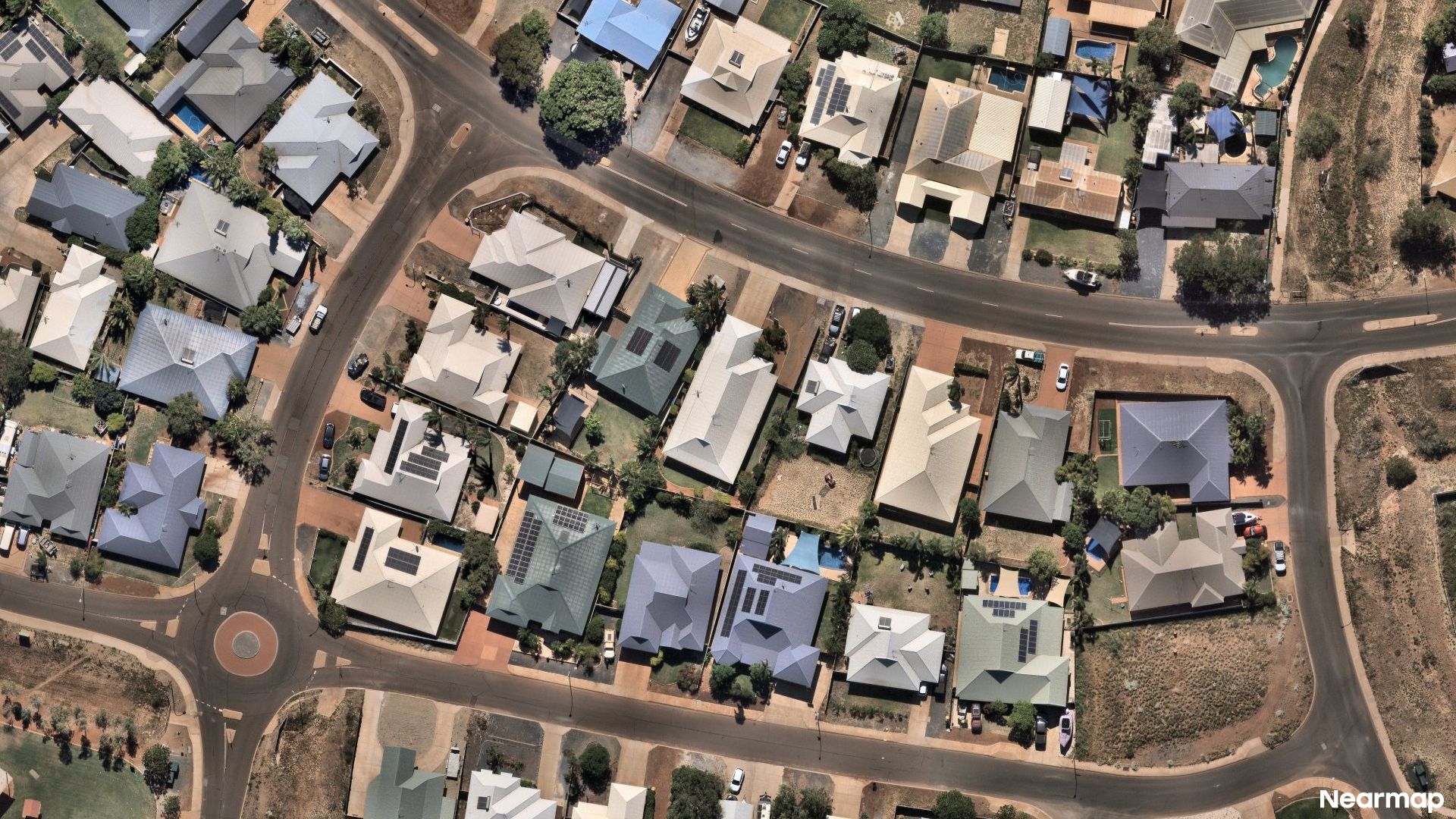 Vertical aerial view